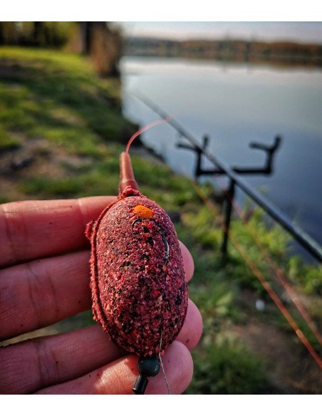 Steg Carp Bomb Krill-Halibut 1Kg Premium Groundbait Method Feeder-Köder-JJ-Fishing