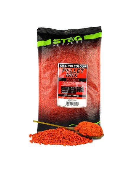 Steg Mix Pellet Mango 3mm Hochintensiev Method Feeder 800g-Köder-JJ-Fishing