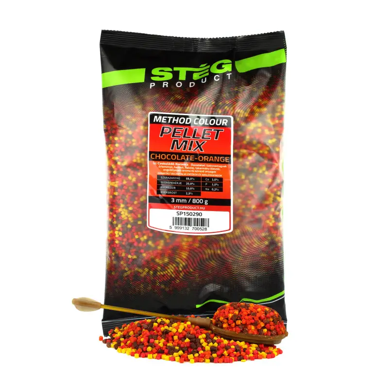 Steg Mix Pellet Chocolate-Orange 3mm Hochintensiev Method Feeder 800g-Köder-JJ-Fishing