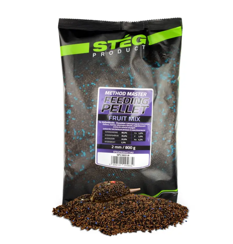 Steg Method Pellet Fruit Mix 2mm Hochintensiev Feeder 800g-Köder-JJ-Fishing