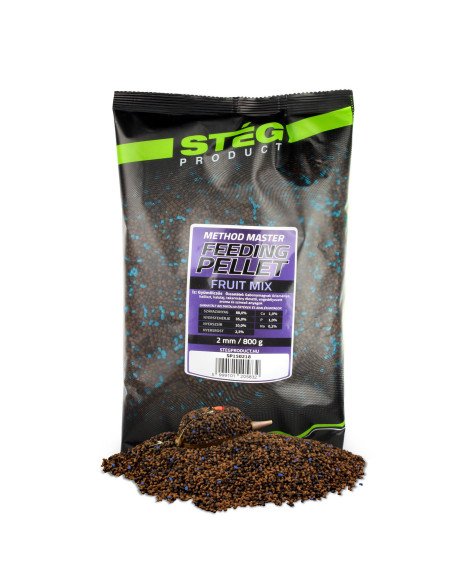 Steg Method Pellet Fruit Mix 2mm Hochintensiev Feeder 800g-Bait-JJ-Fishing