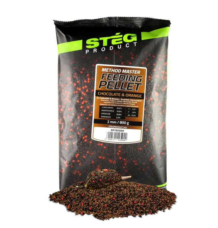 Steg Method Pellet Chocolate-Orange 2mm Hochintensiev Feeder 800g-Köder-JJ-Fishing