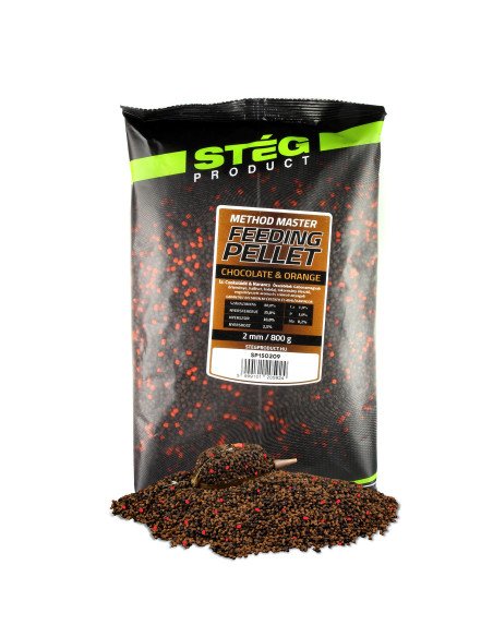 Steg Method Pellet Chocolate-Orange 2mm Hochintensiev Feeder 800g-Köder-JJ-Fishing
