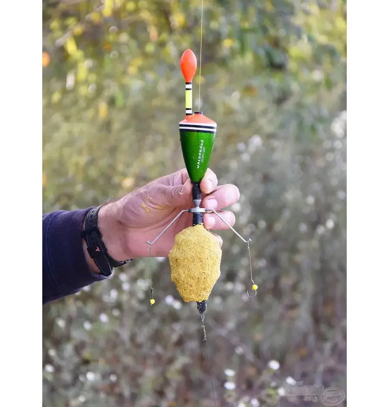 Haldorado Busa Methode Schwimmer mit Futterspirale Tolstolop Silberkarpfen Montage-Köder-JJ-Fishing