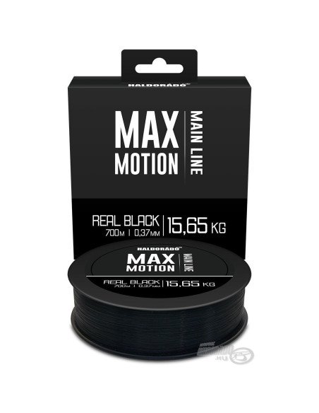Haldorado MAX MOTION Real Black 0,37mm 700m Angelschnur Hochleistungs Schnur Wettkampf Qualität-Endtackle-JJ-Fishing