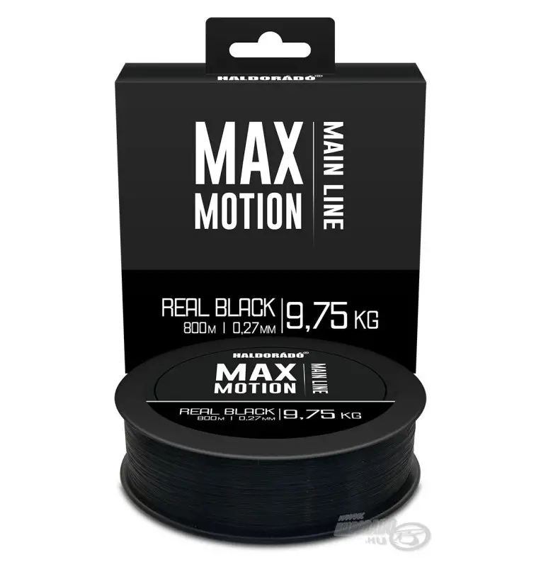 Haldorado MAX MOTION Real Black 0,27mm 800m Angelschnur Hochleistungs Schnur Wettkampf Qualität-Endtackle-JJ-Fishing