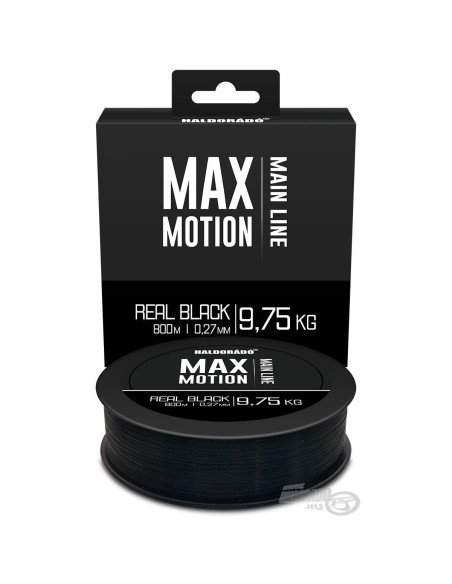 Haldorado MAX MOTION Real Black 0,27mm 800m Angelschnur Hochleistungs Schnur Wettkampf Qualität-Endtackle-JJ-Fishing