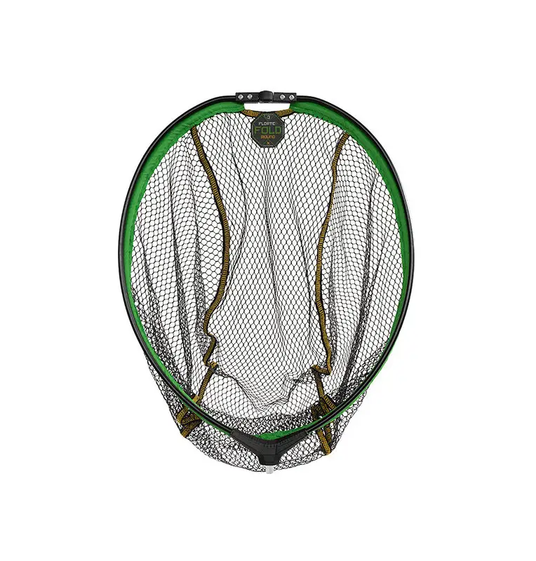 Delphin REAXE 70x60cm FloateR FoldROUND Gummierter Method Feeder Kescher Faltbar Rund Kescherkopf Schwimmend Extra Robust-Tac...