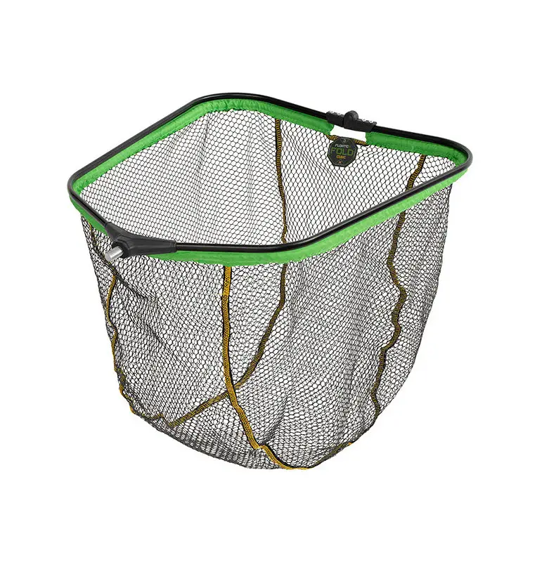 Delphin REAXE 70x60cm FloateR FoldCUBE Gummierter Method Feeder Kescher Faltbar Quadratisch Kescherkopf Schwimmend Extra Robu...