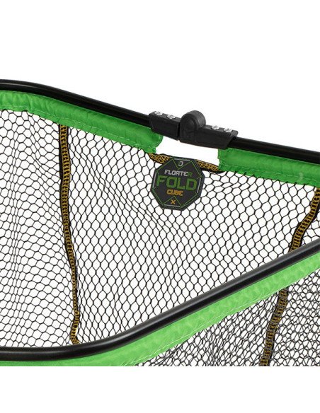 Delphin REAXE 70x60cm FloateR FoldCUBE Gummierter Method Feeder Kescher Faltbar Quadratisch Kescherkopf Schwimmend Extra Robu...