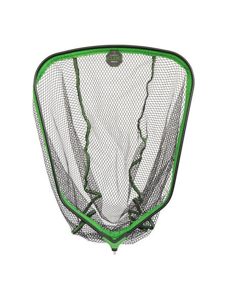 Delphin REAXE 80x70cm FloateR CUBE Gummierter Method Feeder Kescher Quadratisch Kescherkopf Schwimmend Extra Robust-Tackle & ...