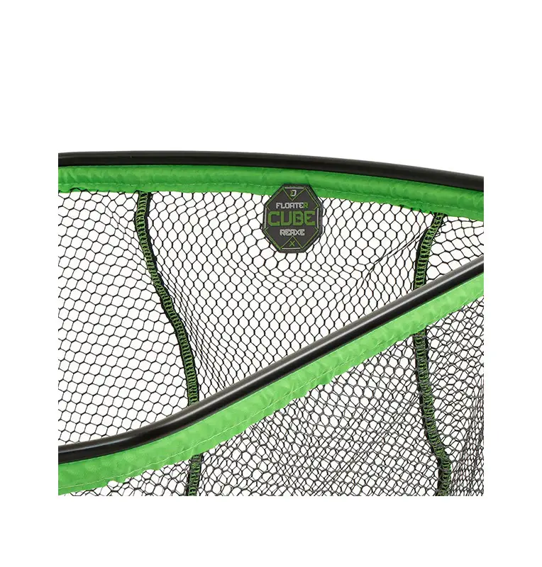 Delphin REAXE 80x70cm FloateR CUBE Gummierter Raubfisch Kescher Quadratisch Kescherkopf Schwimmend Extra Robust-Tackle & Co-J...