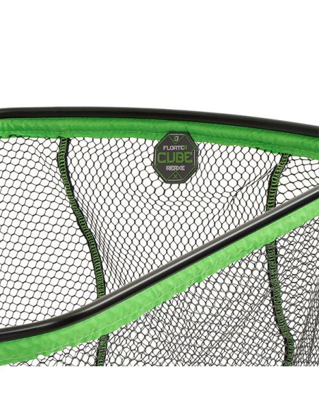 Delphin REAXE 80x70cm FloateR CUBE Gummierter Method Feeder Kescher Quadratisch Kescherkopf Schwimmend Extra Robust-Tackle & ...