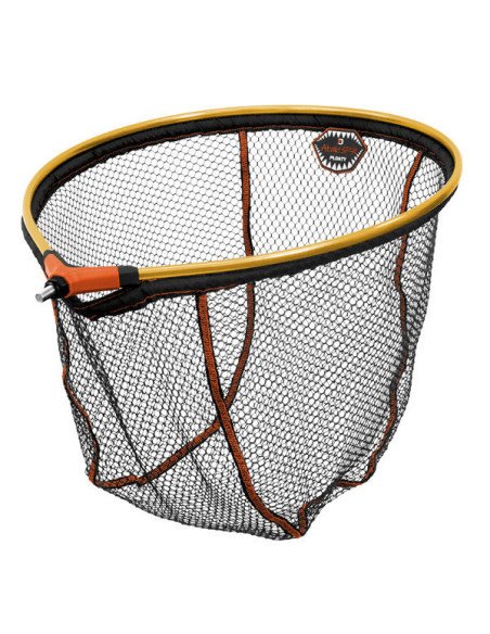 Delphin Atak! 80x70cm Gummierter Raubfisch Kescher Rund Kescherkopf Schwimmend Extra Robust-Tackle & Co-JJ-Fishing