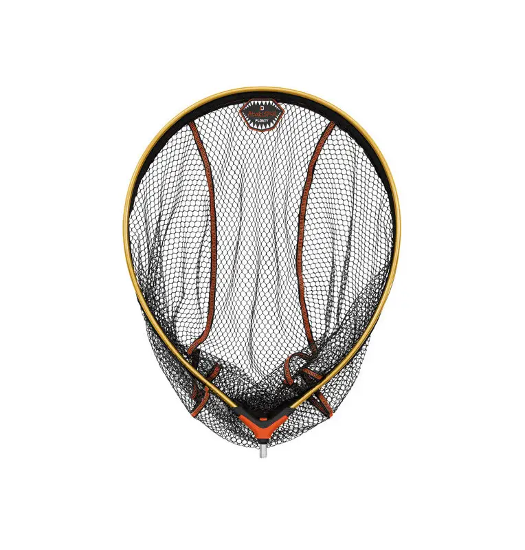 Delphin Atak! 80x70cm Gummierter Raubfisch Kescher Rund Kescherkopf Schwimmend Extra Robust-Tackle & Co-JJ-Fishing