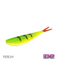 Delphin BOMB! D-SHOT 8,5 cm Perchy Fire Tiger Gummifisch 5 Stk. Drop Shot Angeln-Köder-JJ-Fishing