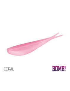 Delphin BOMB! D-SHOT 8,5 cm Coral Gummifisch 5 Stk. Drop Shot Angeln-Köder-JJ-Fishing