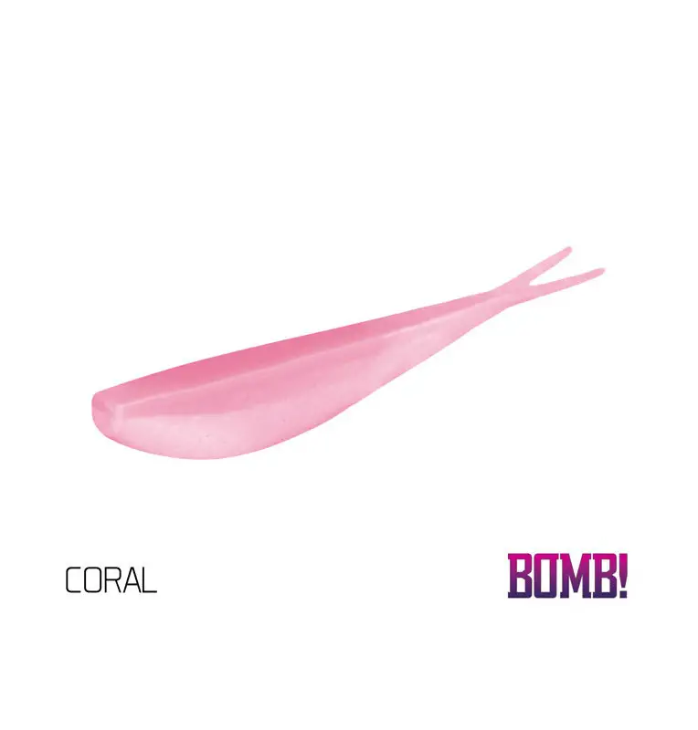Delphin BOMB! D-SHOT 8,5 cm Coral Gummifisch 5 Stk. Drop Shot Angeln-Köder-JJ-Fishing