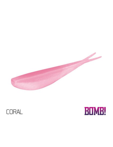 Delphin BOMB! D-SHOT 8,5 cm Coral Gummifisch 5 Stk. Drop Shot Angeln-Köder-JJ-Fishing