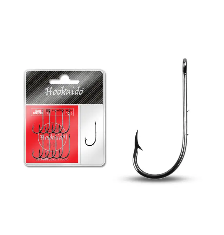 Delphin HKD Baitholder Gr. 12 Wurmhaken Tauwurmhaken 11 Stück Extra Scharf Long Shank-Endtackle-JJ-Fishing