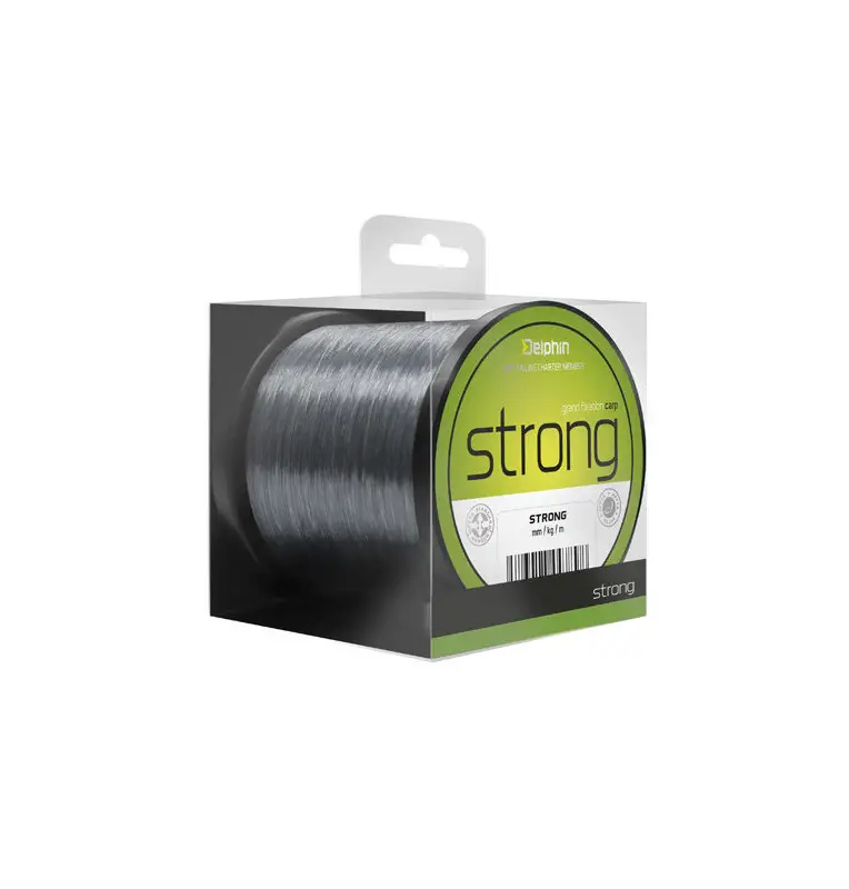 Delphin STRONG Carp 0,32mm 8,8kg 600m Grau Monofile Angelschnur-Endtackle-JJ-Fishing