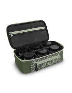 Delphin SPACE C2G Baits Tasche mit den Dosen Glug Pot Bag Ködertasche Camo-Taschen-JJ-Fishing