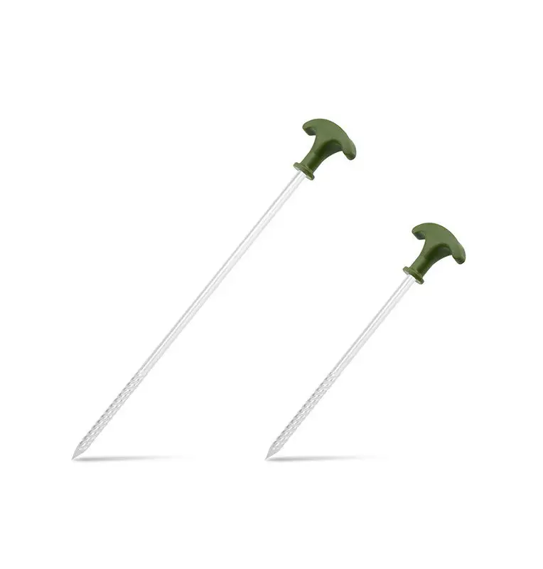 Delphin Camo FIXT C2G 10 Stück 20cm Zelt Heringe Set mit gummi Hammer Bivvy Pegs-Outdoor-JJ-Fishing