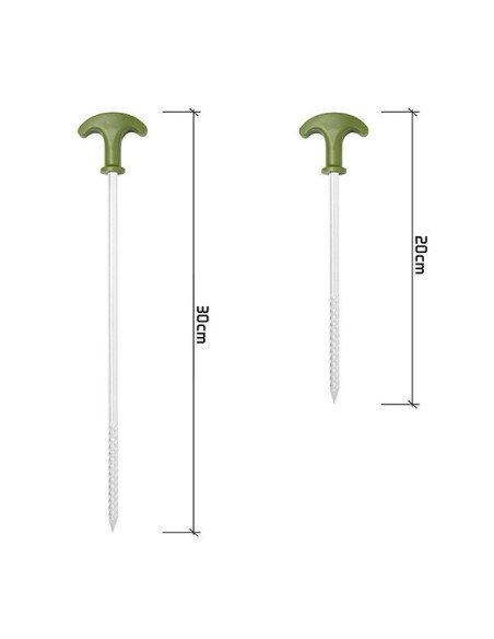 Delphin Camo FIXT C2G 10 Stück 20cm Zelt Heringe Set mit gummi Hammer Bivvy Pegs-Outdoor-JJ-Fishing
