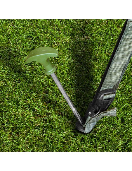 Delphin Camo FIXT C2G 10 Stück 20cm Zelt Heringe Set mit gummi Hammer Bivvy Pegs-Outdoor-JJ-Fishing