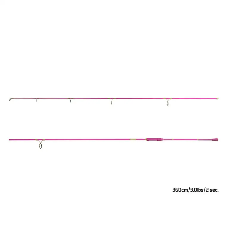 Delphin QUEEN Candy 360cm 3.0lbs 12Ft Pinke Angelrute Frauen Rute 2 Teilig-Ruten-JJ-Fishing