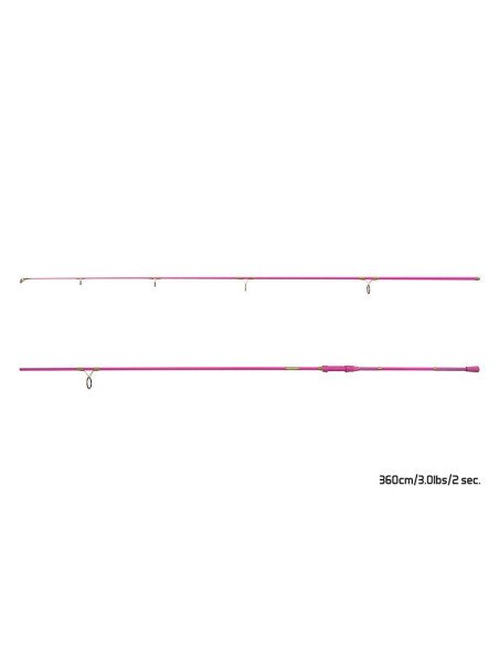Delphin QUEEN Candy 360cm 3.0lbs 12Ft Pinke Angelrute Frauen Rute 2 Teilig-Ruten-JJ-Fishing