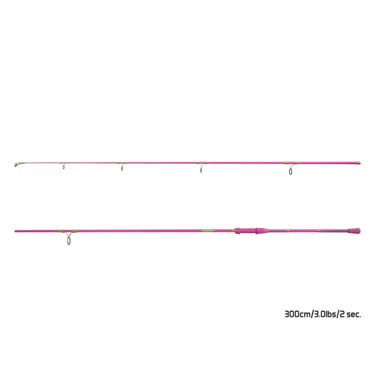Delphin QUEEN Candy 300cm 3.0lbs 10Ft Pinke Angelrute Frauen Rute 2 Teilig-Ruten-JJ-Fishing