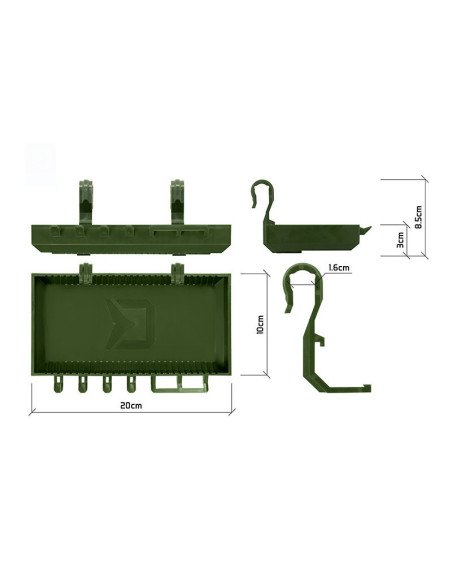 Delphin ShelfPOD Rod Pod Organizer Tisch Camo Grün-Tackle & Co-JJ-Fishing
