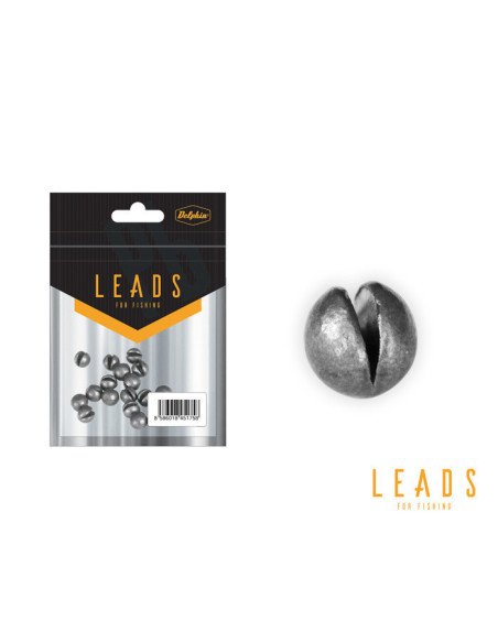Delphin LEADS Klemmblei 0,5g Blei 20 Stk. Schrotblei Angelblei-Endtackle-JJ-Fishing