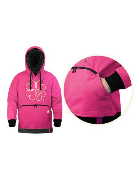Delphin QUEEN 4Love XS Kapuzenpullover Pink Frauen Angelgewand Hoodie-Bekleidung-JJ-Fishing