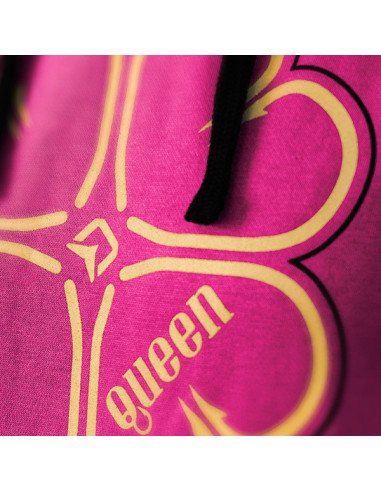 Delphin QUEEN 4Love S Kapuzenpullover Pink Frauen Angelgewand Hoodie-Bekleidung-JJ-Fishing