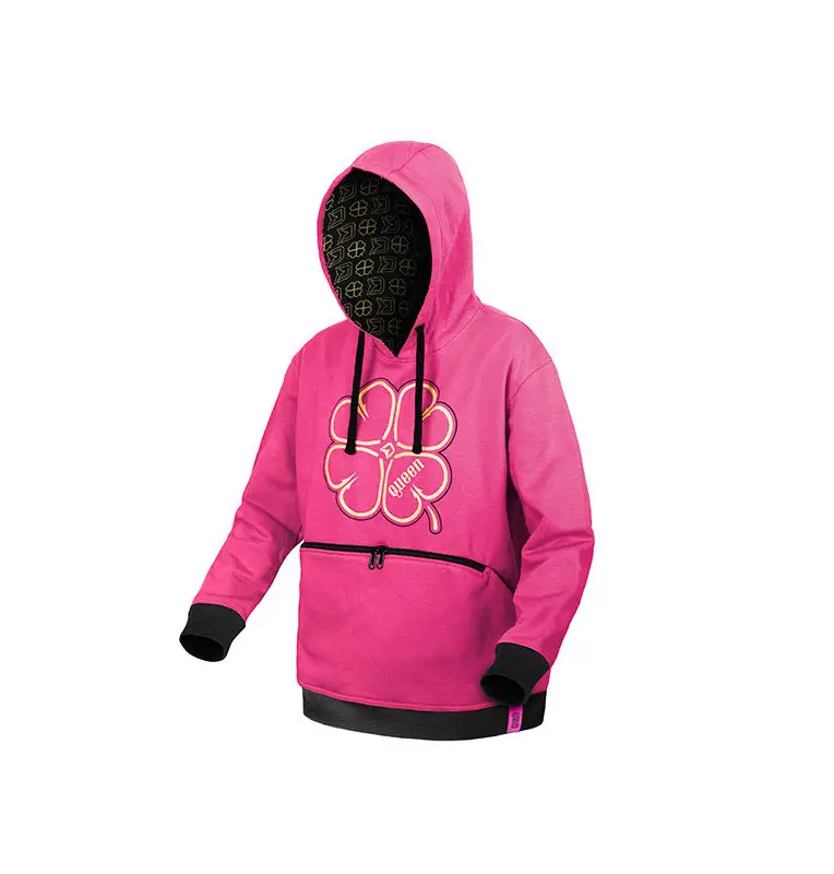 Delphin QUEEN 4Love S Kapuzenpullover Pink Frauen Angelgewand Hoodie-Bekleidung-JJ-Fishing