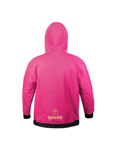 Delphin QUEEN 4Love M Kapuzenpullover Pink Frauen Angelgewand Hoodie-Bekleidung-JJ-Fishing