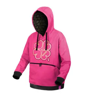 Delphin QUEEN 4Love M Kapuzenpullover Pink Frauen Angelgewand Hoodie-Bekleidung-JJ-Fishing