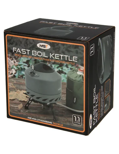 NGT Fast Burn Kettle 1.1L Gun Metal-Outdoor Cooking-JJ-Fishing