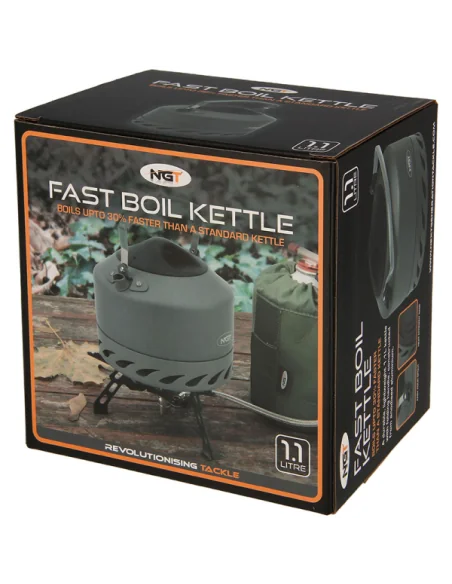NGT Fast Burn Kettle 1.1L Gun Metal-Outdoor Cooking-JJ-Fishing