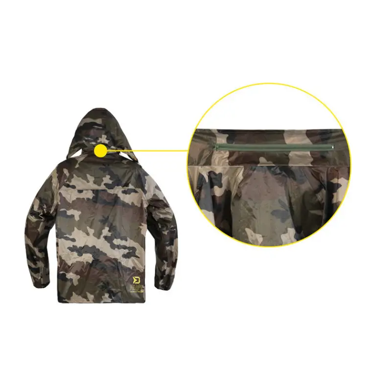 Delphin PROOF Camo L Wasserdichter zweiteiliger Anzug Regenanzug Jacke & Hose-Bekleidung-JJ-Fishing