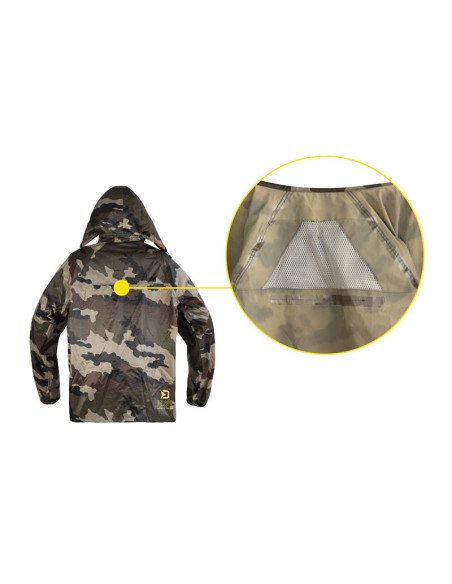 Delphin PROOF Camo XL Wasserdichter zweiteiliger Anzug Regenanzug Jacke & Hose-Bekleidung-JJ-Fishing