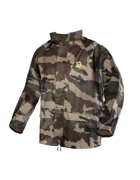 Delphin PROOF Camo XXXL Wasserdichter zweiteiliger Anzug Regenanzug Jacke & Hose-Bekleidung-JJ-Fishing