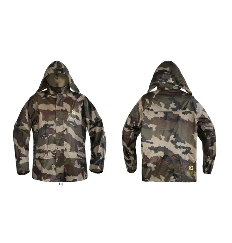 Delphin PROOF Camo XXXL Wasserdichter zweiteiliger Anzug Regenanzug Jacke & Hose-Bekleidung-JJ-Fishing