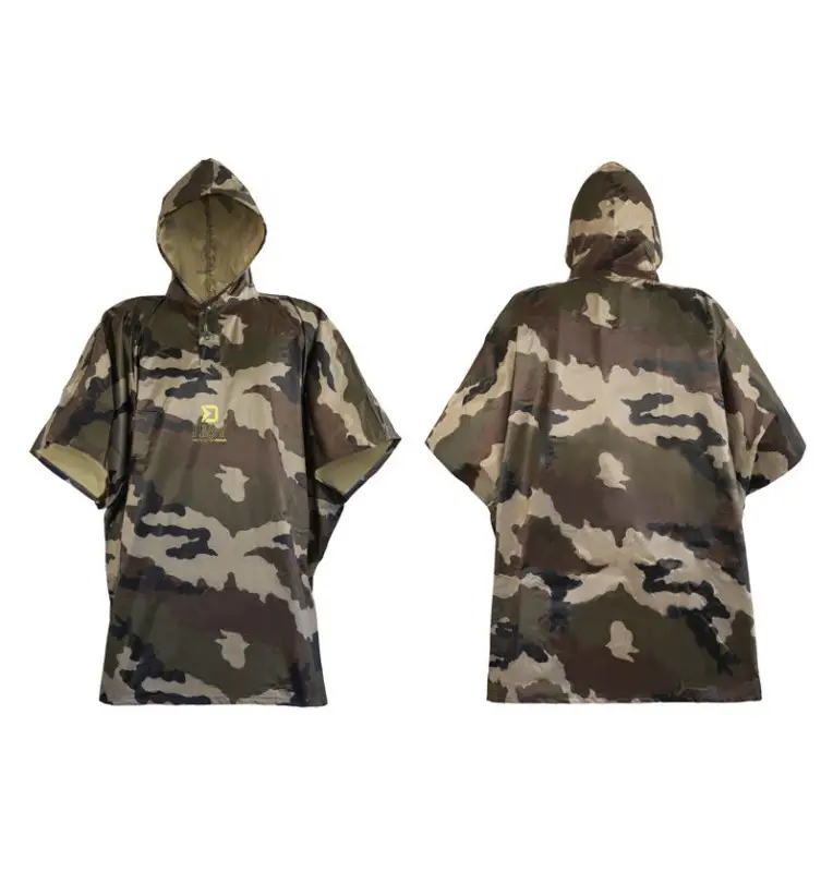 Delphin PROOF Poncho XS-M Wasserdicht Camo Regenschutz Überwurf Angeljacke-Bekleidung-JJ-Fishing