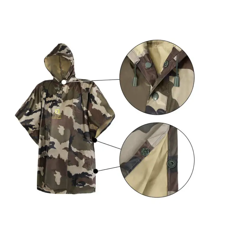 Delphin PROOF Poncho XS-M Wasserdicht Camo Regenschutz Überwurf Angeljacke-Bekleidung-JJ-Fishing