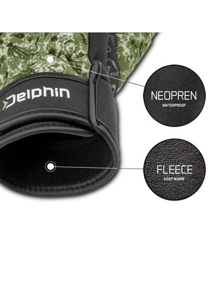 Delphin NeoFLIX L Neoprenhandschuhe Gefüttert Winter Gloves Angelhandschuhe Extra Warm-Bekleidung-JJ-Fishing