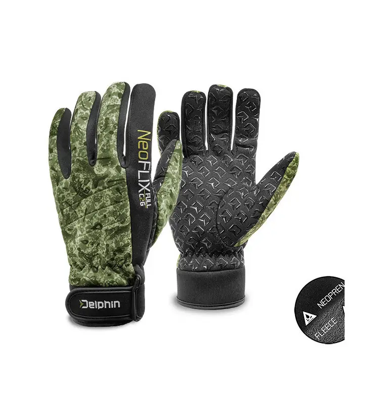 Delphin NeoFLIX XL Neoprenhandschuhe Gefüttert Winter Gloves Angelhandschuhe Extra Warm-Bekleidung-JJ-Fishing