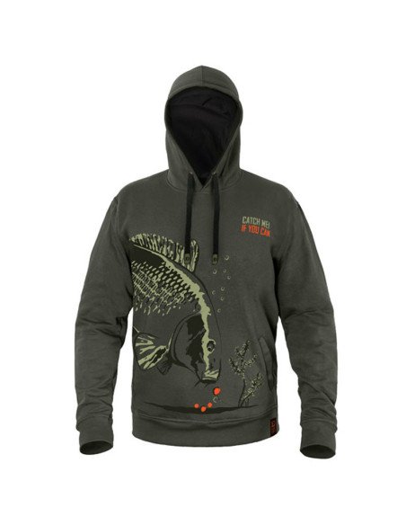 Delphin Catch me CARP NX Kapuzenpullover Größe S Hoodie-Hoodie, Shirts, Jacken & Co-JJ-Fishing